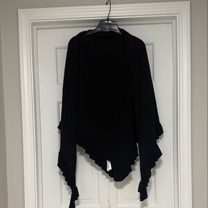 Talbots Black Cotton Wrap NWT